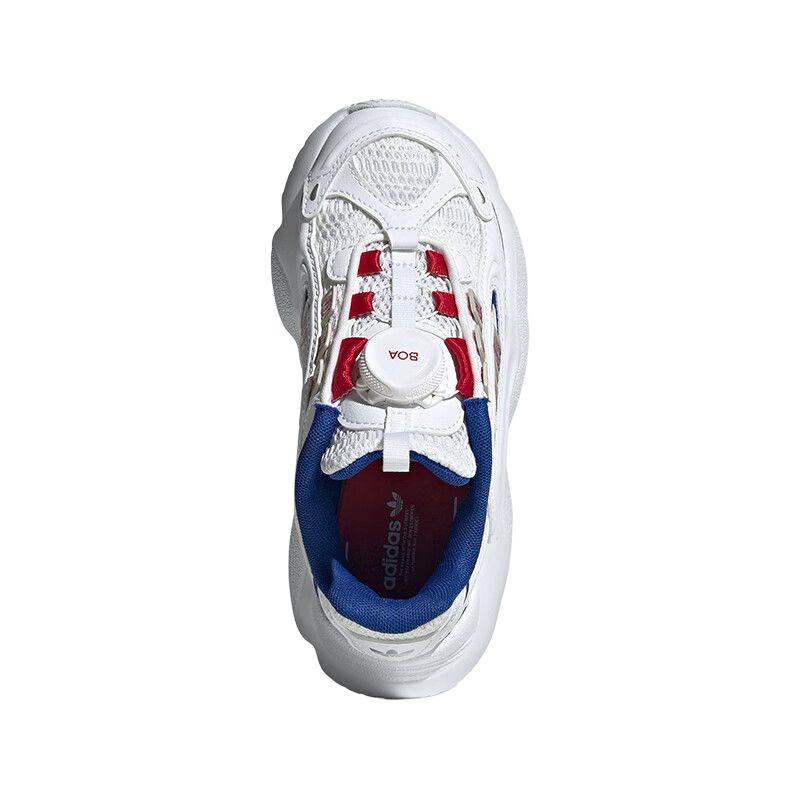 Adidas Originals Ozmillen Synthetic Leather Fabric Boa Comfortable Fashion Shock Absorption Wear Resistant Low Top Running Shoes JR8365