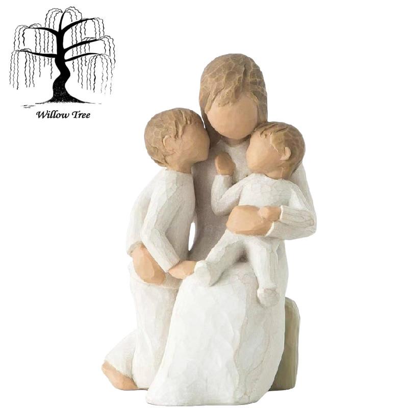 Quietly Willow Tree Figurine Mother Holding Baby Ornaments Home Desk 13cm Gift