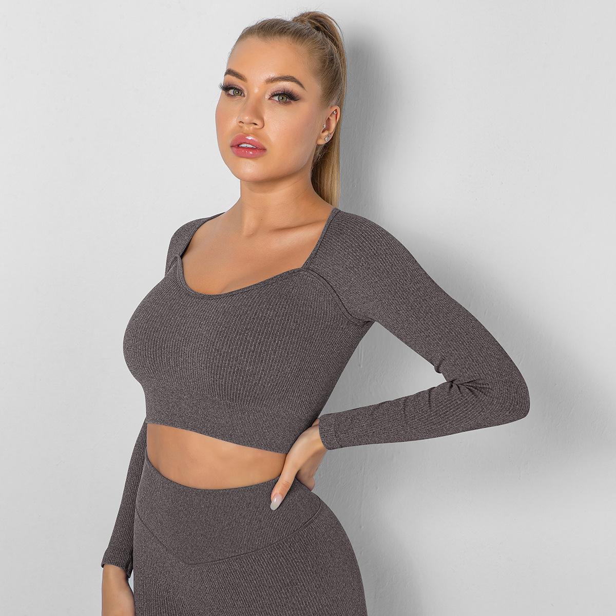 Топы для йоги с длинными рукавами — фото 14