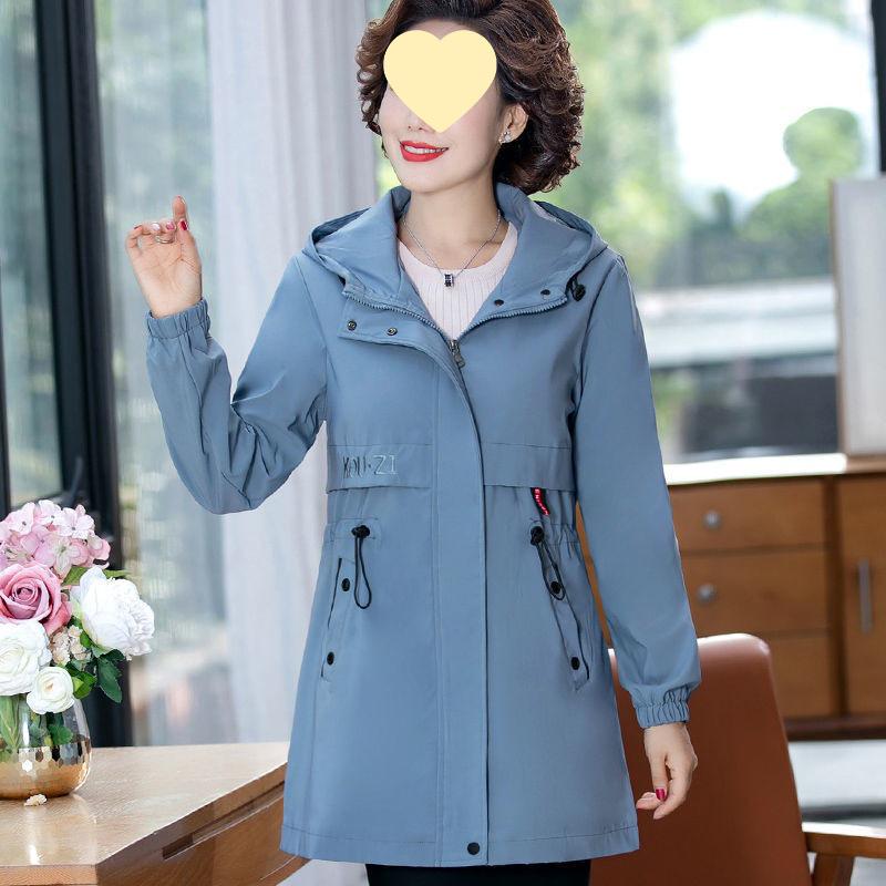 Damen Übergröße Mittellanger Trenchcoat für Mittelalte und Ältere mit Fleece - Perfekt für Frühling und Herbst