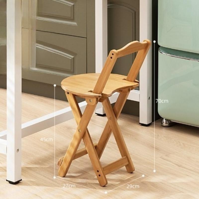 

1 шт. простой складной портативный барный стул из массива дерева, высокий стул, высококлассный стул со спинкой, стул для дома, гостиной, стул для кофейни