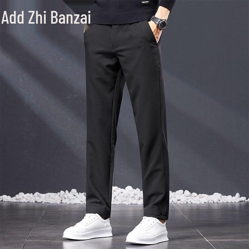 Zengzhi Men's 2025 Fall Loose Straight Business Casual Trousers