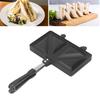Hot   Maker Aluminum Alloy Hot Dog Toaster Double Sided Frying Pan   Baking Pan
