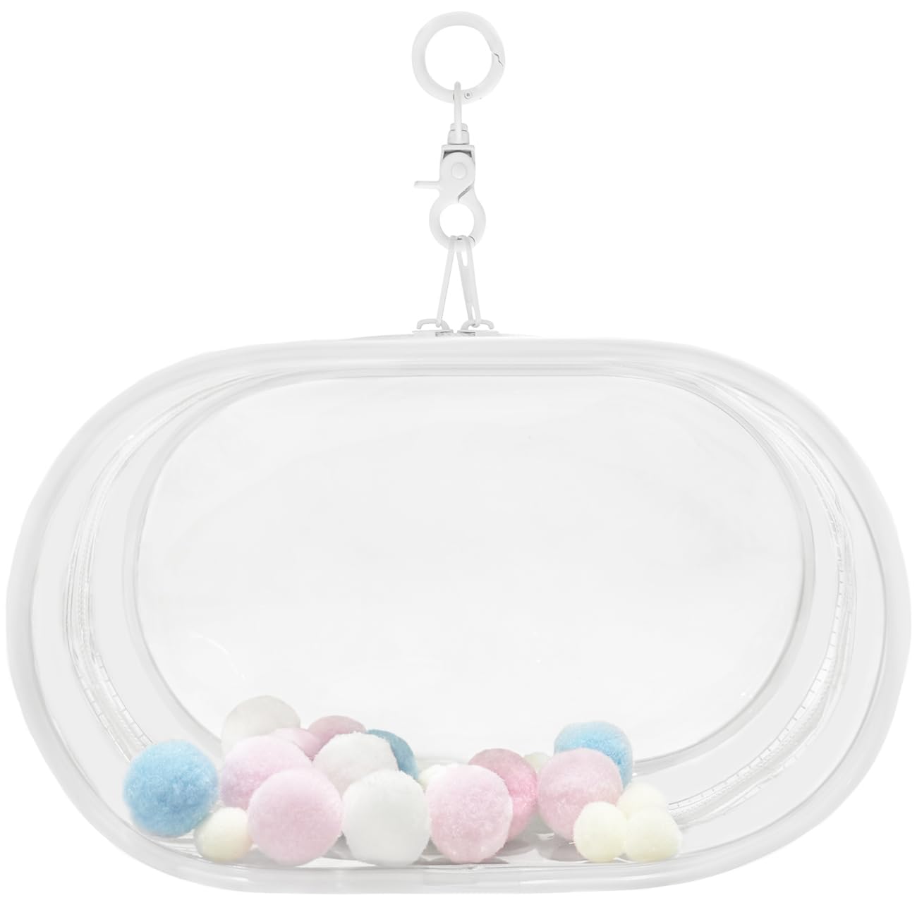 

Чехол YUYAKESHI, Пылезащитный плюшевый мешочек для мягких игрушек, Прозрачный, Хранение с возможностью подвешивания на сумку, Включен брелок (Высота 22,5 см)