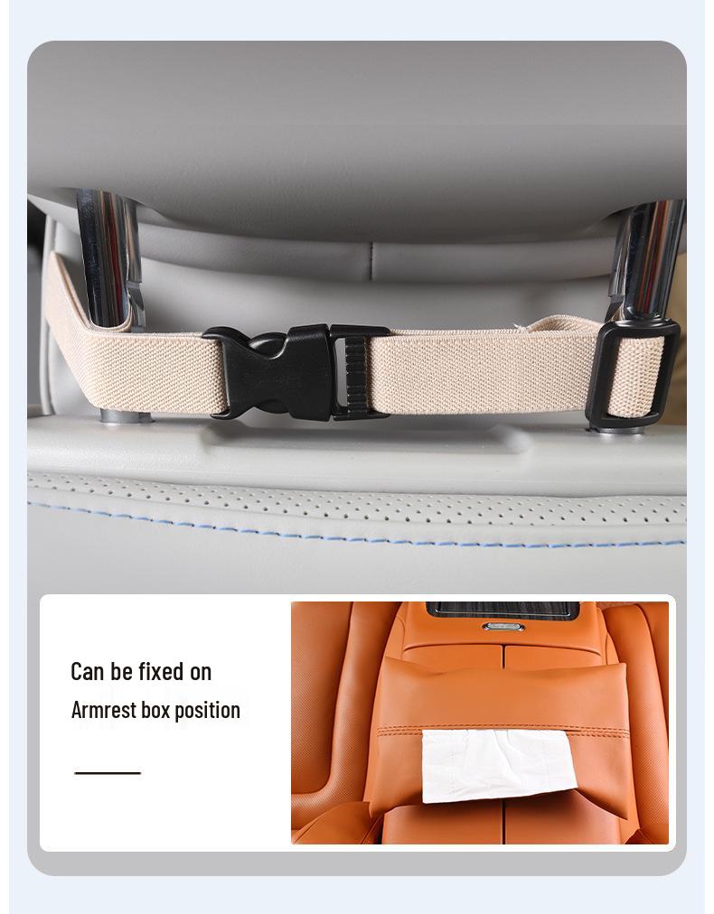 Car Seat Tissue Holder for AITO M9: Armrest Box Tissue Bag
