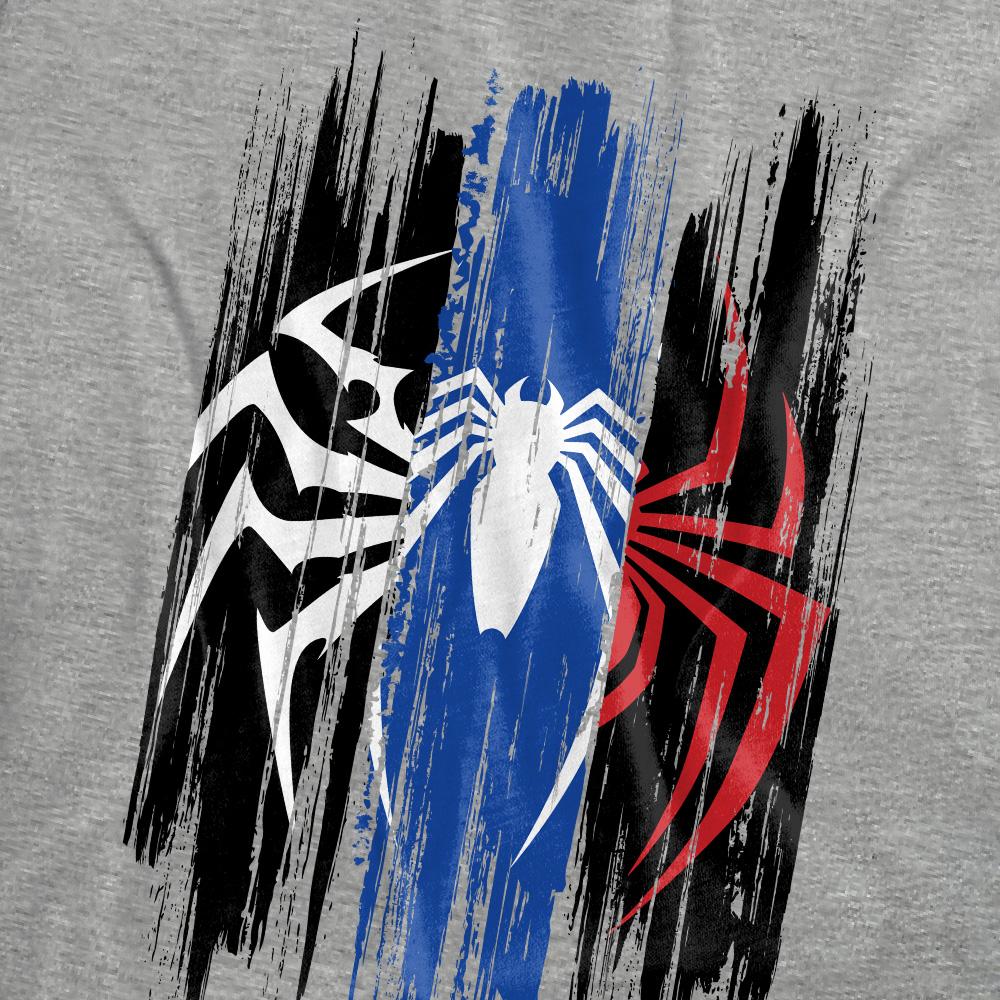 Spider-Man 2 Womens/Ladies Gamerverse Spider Stripes Heather T-Shirt