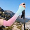 Sun Protection Arm Sleeves, Cooling UV Protection Sleeves, Mosquito Repellent Sleeves, with Thumb Hole, Gradient Colors for Women Summer Cycling