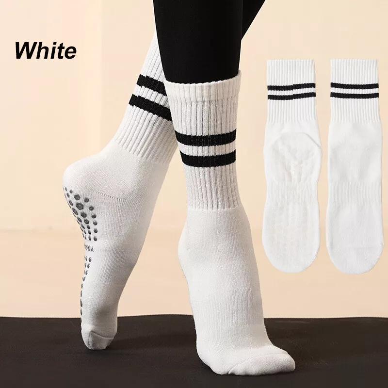 Pilates Barre Anti-Skid Grips Cushioned Sock Yoga Socks Non Slip Dance