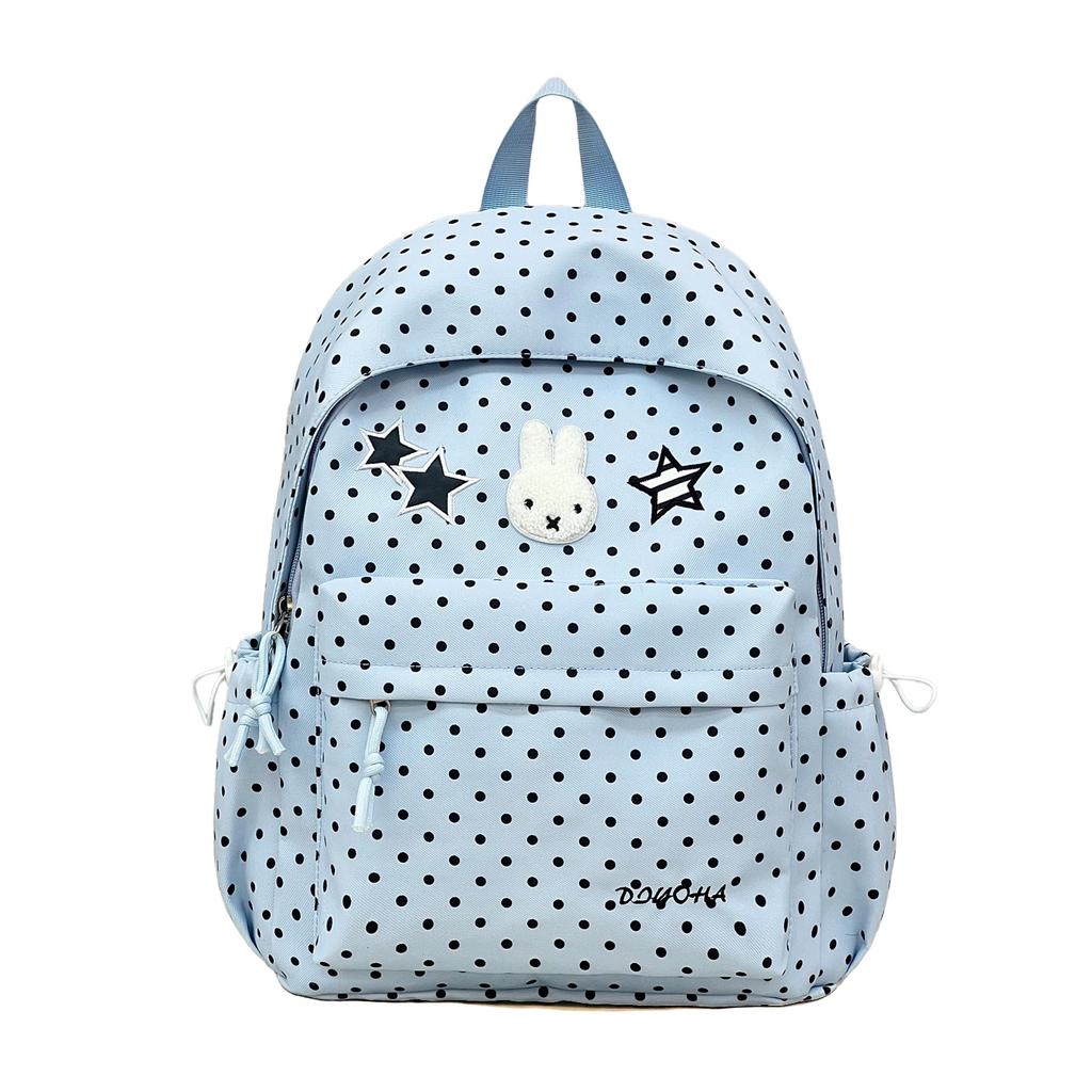 Schoolbag Fashion Polka Dot ins Girls Backpack Versatile Student School Bag Sweet Wind Small Fresh College Style Backpack Women