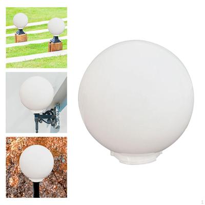 Acrylic Globe Cover for Lamp Post, Replacement Sphere Shade Outdoor Garden
