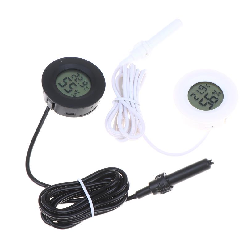 1.5 Meter Probe Digital LCD Hygrometer Round Module for Sauna Room Precise Temperature Humidity Measurement