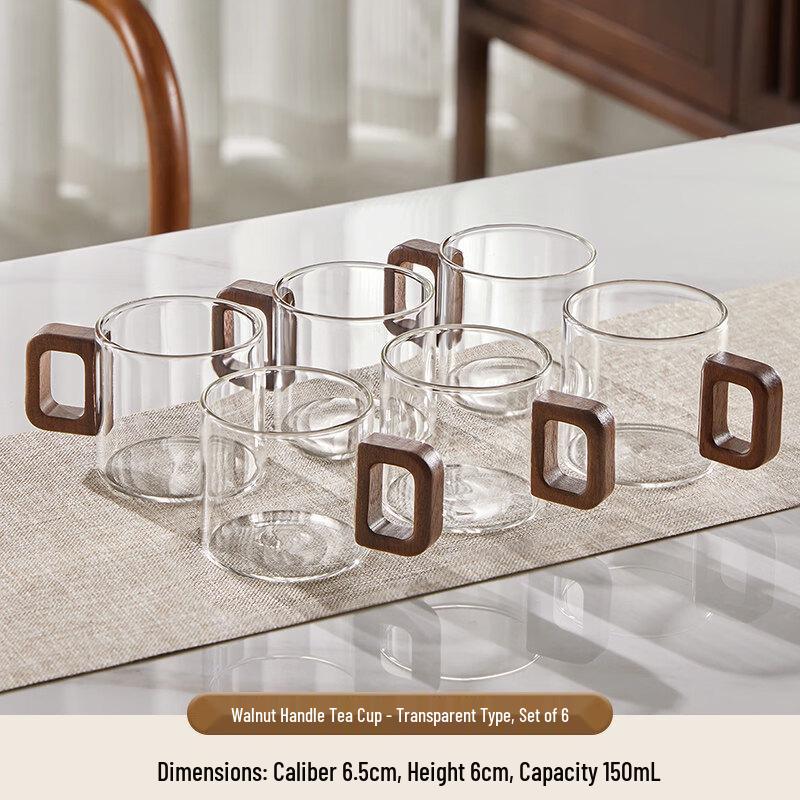 Jingbaodi Glass Teacup Set