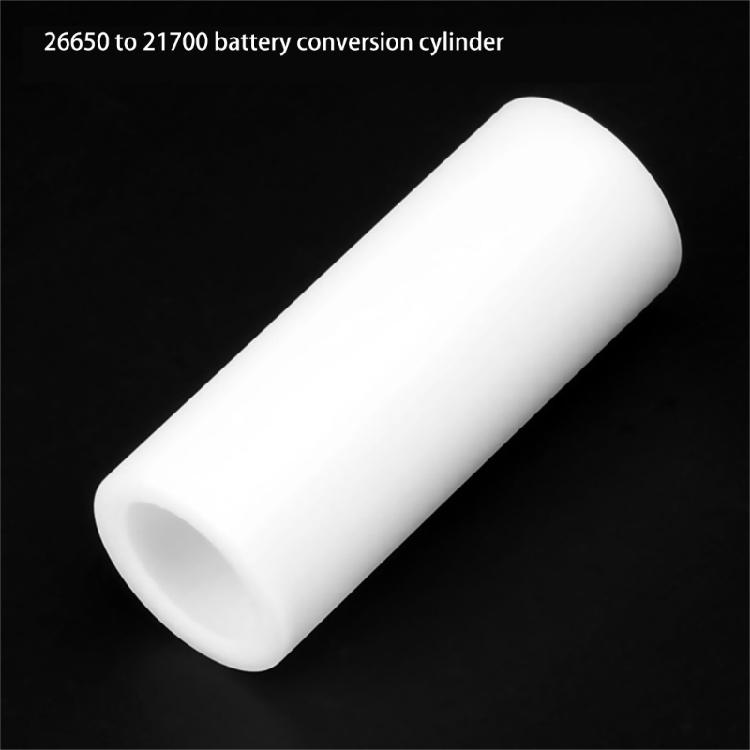 Battery Conversion Adapter Sleeve for 21700 To 26650 Cylindrical Battery Holder Case Conversion Converter Tube White