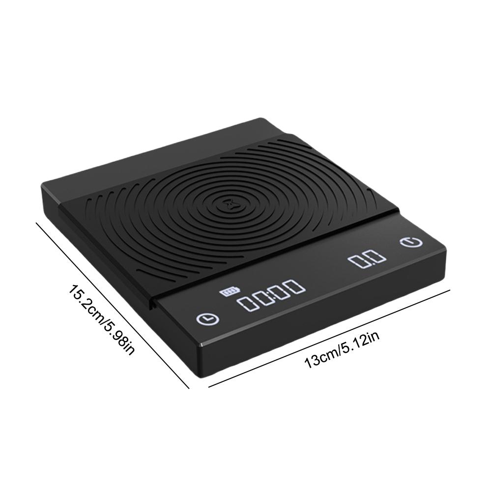 Coffee Scale with Back-Lit LCD Display Espresso Scale Rechargeable Digital Kitchen Scale for Espresso Pour-Over Coffee