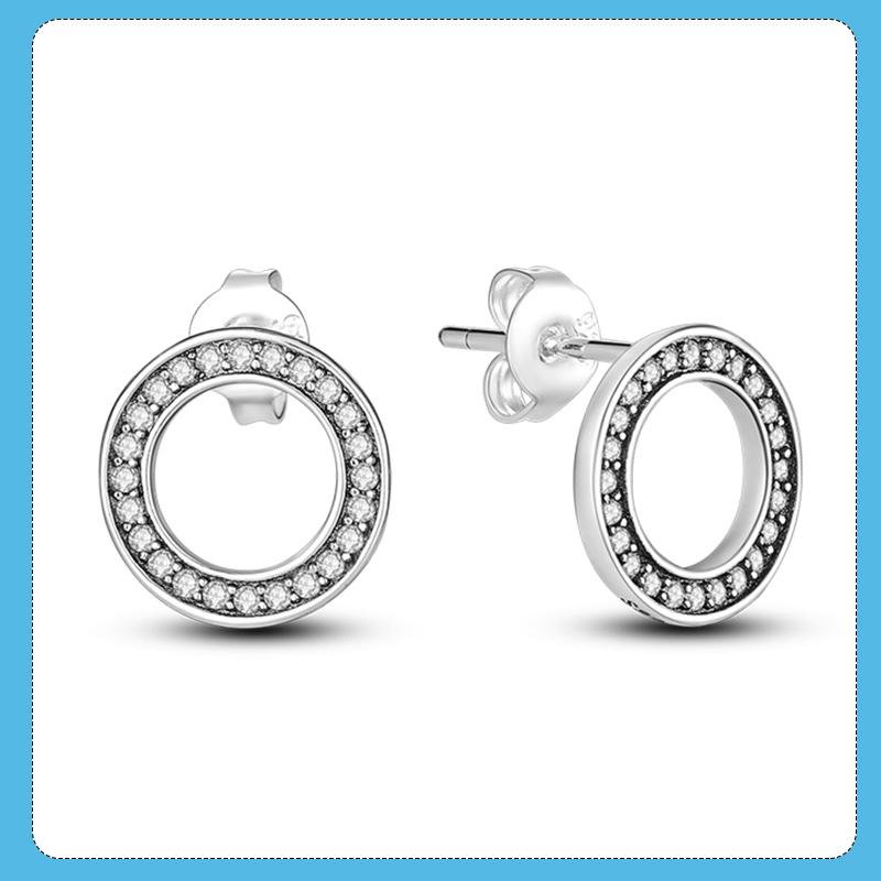 

Новые серьги-гвоздики из серебра 925 пробы для женщин Хрустальный циркон Свадебная помолвка Прекрасный ювелирный подарок