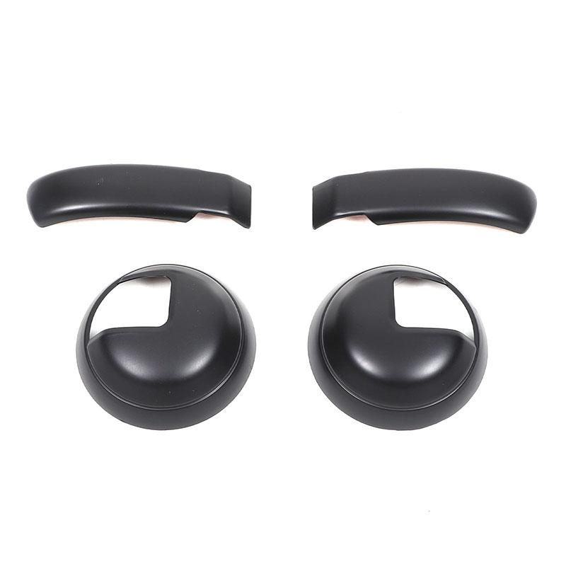 For Fiat 500 2010-2024 ABS Carbon Fiber Car Inside Handle Panel Frame Cover Trim Sticker Car  Accessories