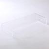 Bonarca Monitor Stand Acrylic is 52cm Clear Transparent Tabletop 50cm Width Depth 19cm Desk Stand Computer Stand PC Stand Keyboard Storage Desk