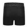 Girls Performance Shorts Sparkling Rhinestones Waistband Figure Skating Dance Gymnastics Bottom