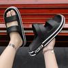 Fashion Men's Slippers Summer New Sandals  Light Adult Thick-soled Beach Shoes Men Non-slip Open-toe Sandals for Outdoor Male