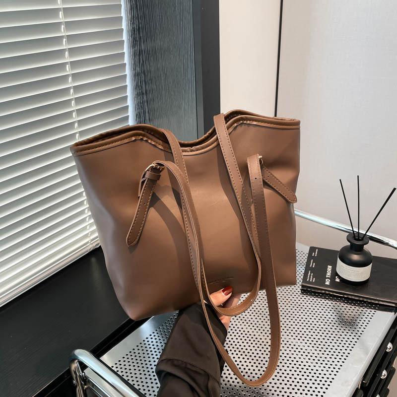 New Spring Large-capacity Handbag Women's 2025 College Student Shoulder Bag Women's Portable Commuter Tote Bag Women