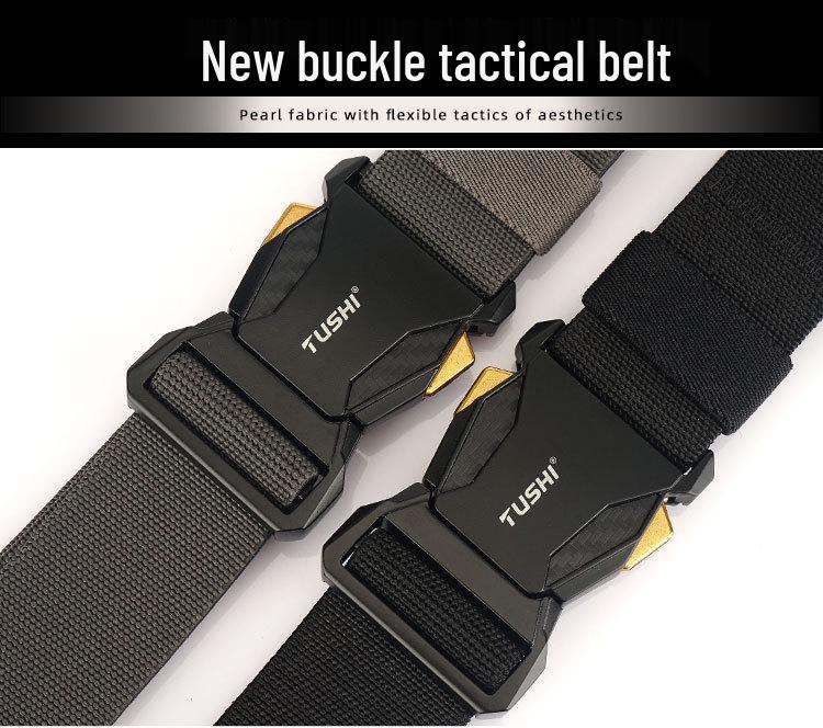 Men's Tactical Quick Release Nylon Elastic Belt