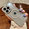 Luxury Magsafe Wireless Charge Phone Case For iPhone 11 12 13 14 15 Pro Max Plus Magnetic Bumper Transparent Cases Cover