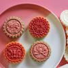 Beautiful Flower Mooncakes Mold Practical Flower Pattern Mold Convenient Flower Shaped Mooncaked Mold Treat Embosser