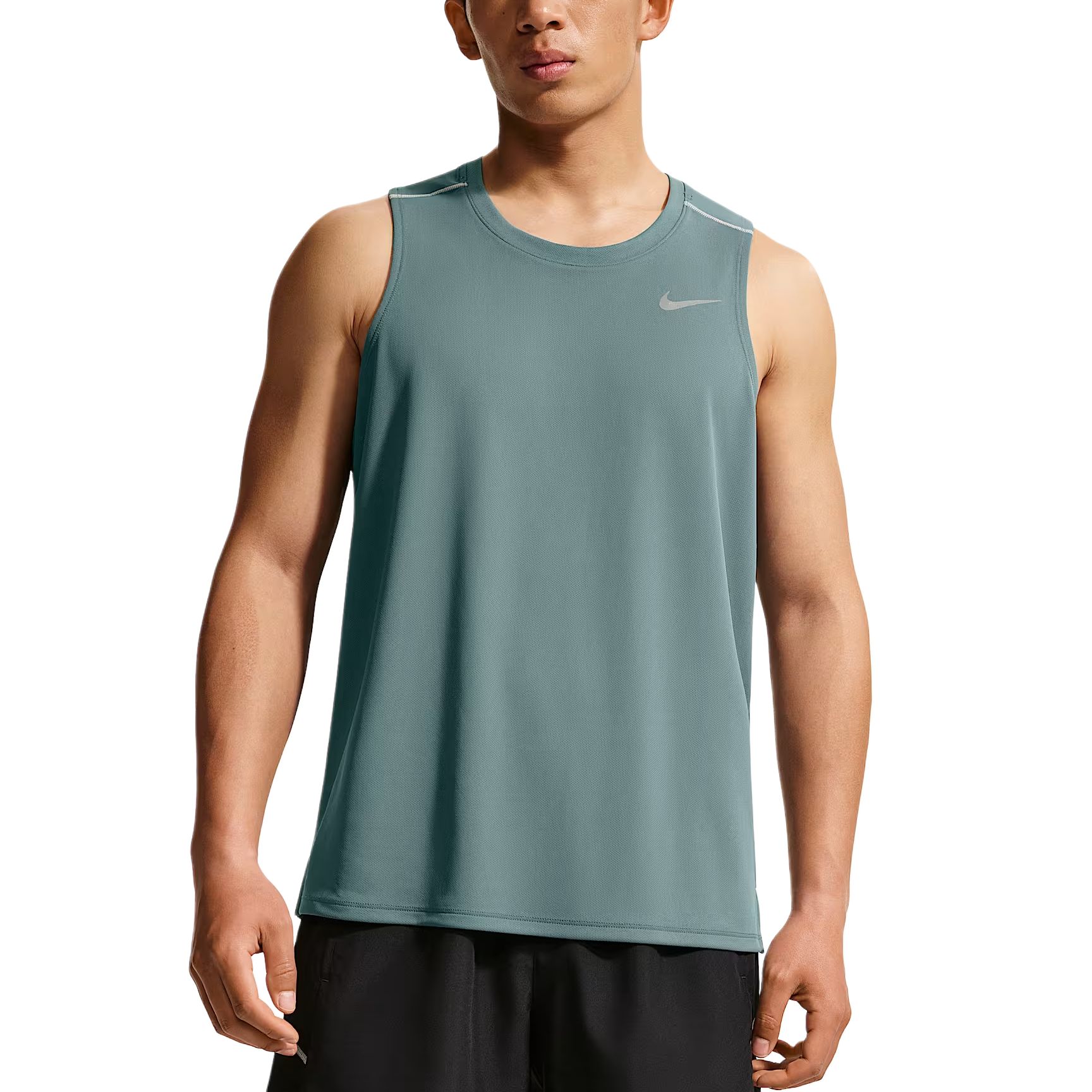Nike Dri-Fit Miler Lightweight Solid Running Tank Men Tops IF2019-382 L