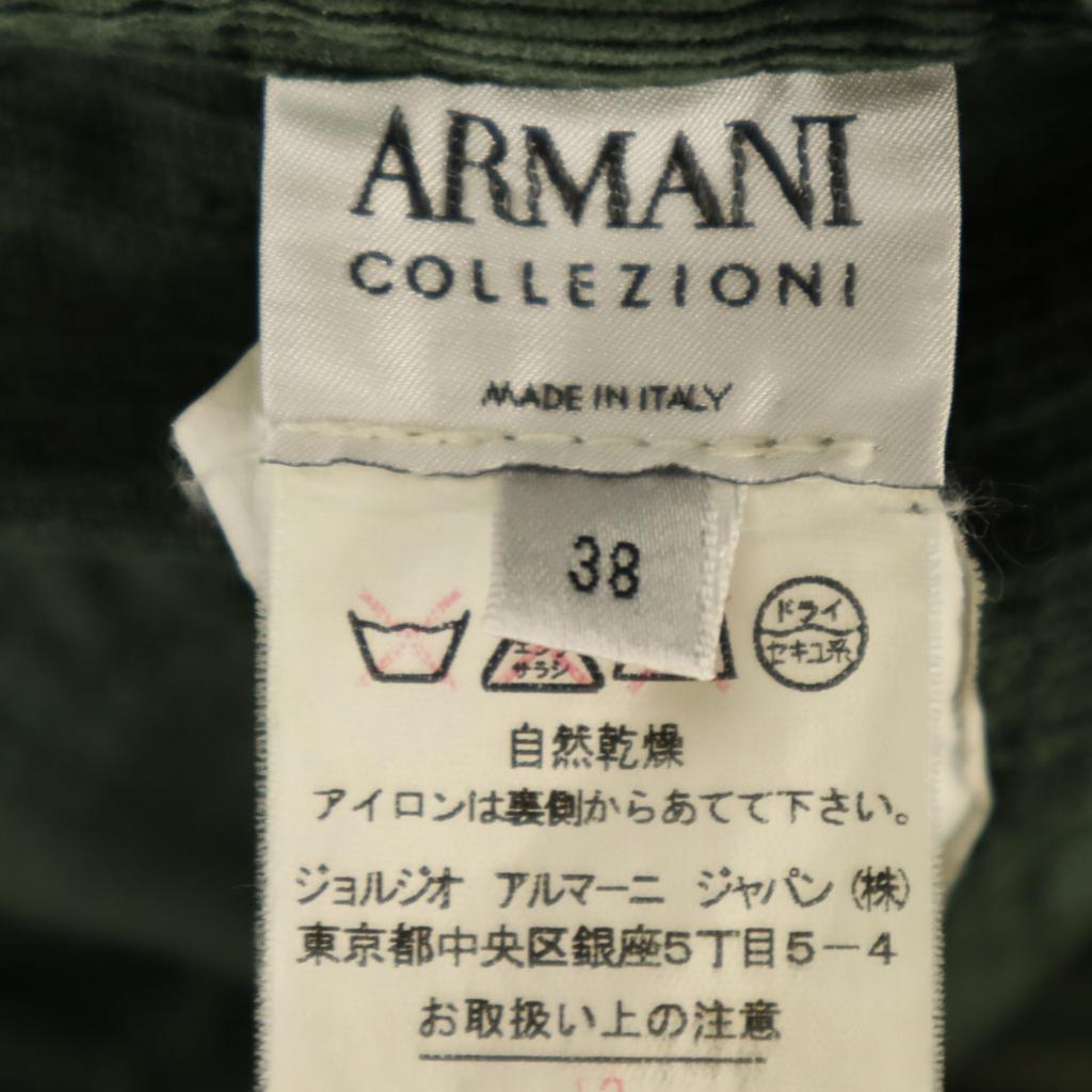 Armani Collezioni Corduroy Pants 38 Green System Women Used