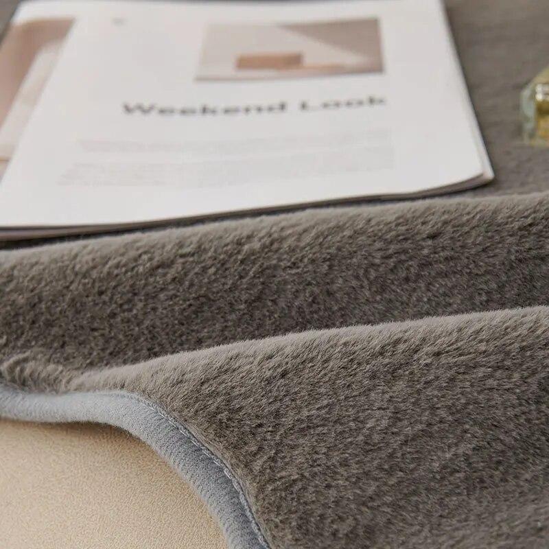 Winter Soft Plush Quilted Sofa Towel Solid Color Luxury Plush Sofa Covers Thicken Anti-slip Couch Covers for Living Room
