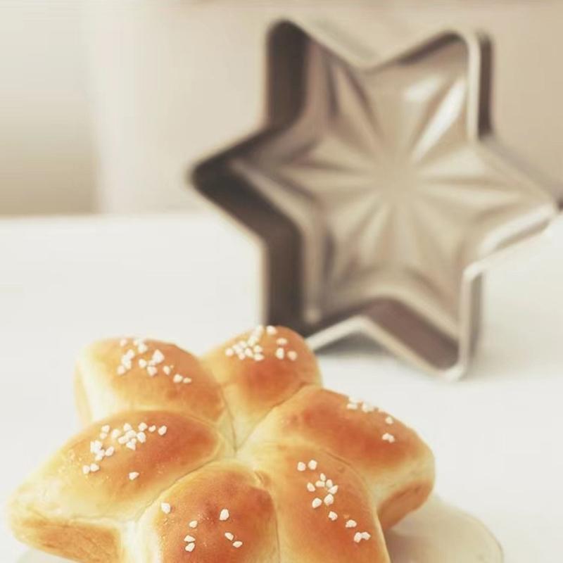 Champagne Zlatá Forma na dort ve tvaru hvězdy Pečení Šestihranná 3D Nepřilnavá potažená Pečicí forma Forma na chléb Sýr Trouba Pánev Kuchyňské nástroje