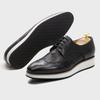 Fashion 2024 Men Genuine Leather Casual Shoes High Quality Spring Autumn Men's Leisure Business Shoes Man Lace Up Flat Loafers