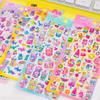 3D Crystal Candy Animal Shaped Decor Stickers  Dessert Theme for DIY Scrapbooking Journaling 1PC/6PCS School Stationery Supplies