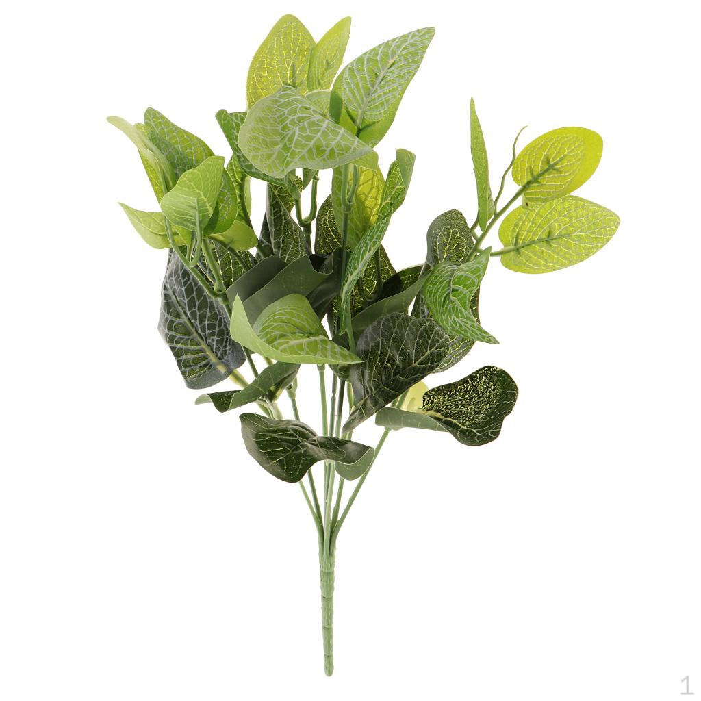 

indoor and outdoor Flower Leaf Foliage Bush Garden Greenery Decor Artificial Green Leave Decoration D