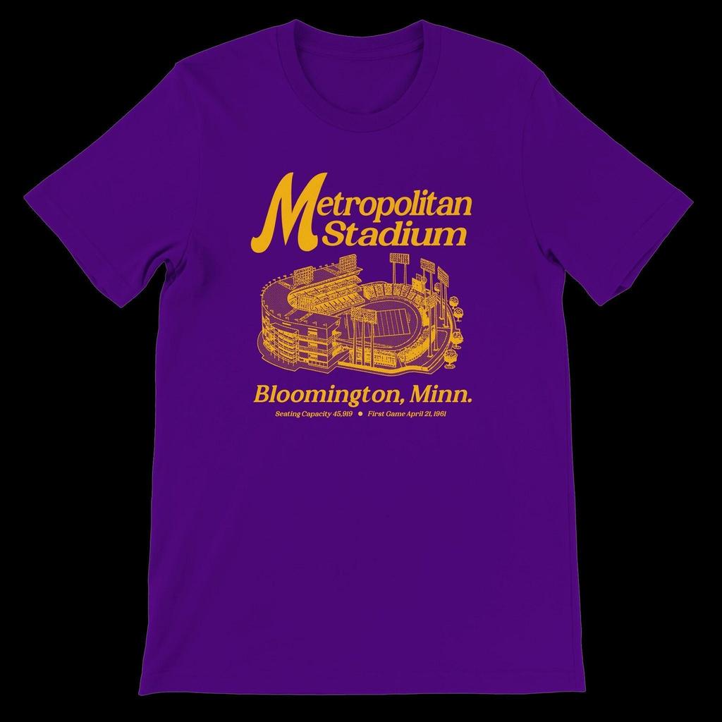 Metropolitan Stadium Minnesota Football T-Shirt - Vintage Defunct Tee | Breathable Cotton