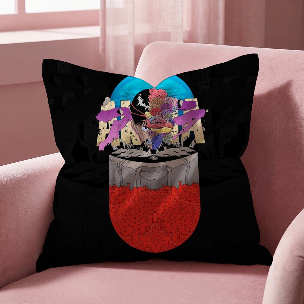 A-Akira ANIME Cushion Cover Multi-Scene Pillow Cover for Home & Car - Reversible, Soft & Durable for Daily Use