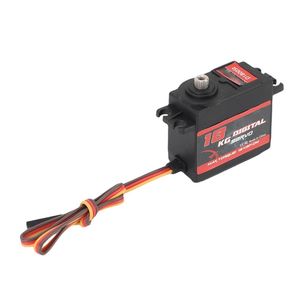 Digital Servo with Wire Metal Gear High Torsion Servo Motor for RC Car Truck Crawler Boat Robot 180 Degree Rotation