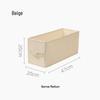 Anqin Foldable Narrow Storage Box - White Fabric