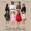 RS Womens 350G Fleece Color Block Mock Neck Sweatshirt Warm Fall American Style Casual Top