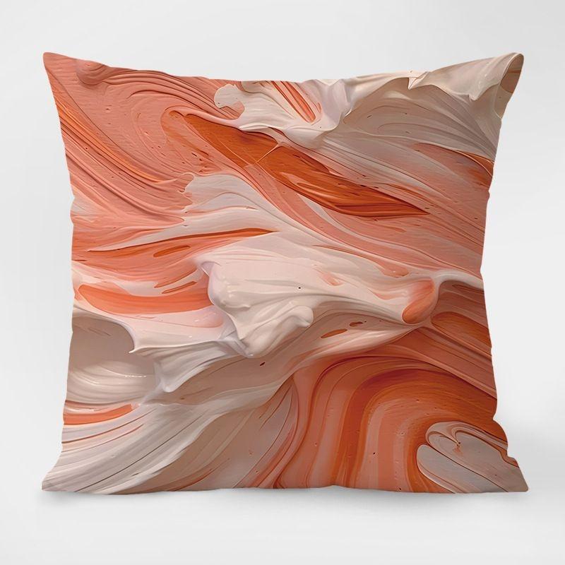 Набор наволочек для подушек с абстрактной фактурной масляной живописью - Художественный декор для дома 16x16Inch