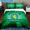Sporting Portugal Crest 3PCS Bedding Set 2D Printing (Includes 1 Duvet Cover + 2 Pillowcases Coreless), Bedroom decor,Fan gift