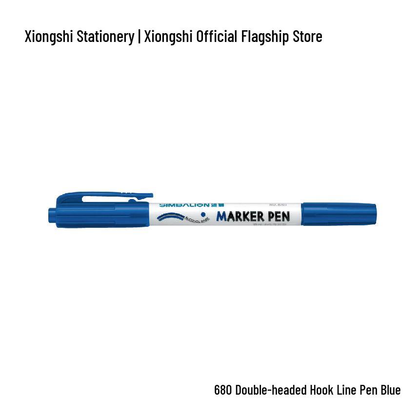 Xiongshi 680 Double-Head Fine-Tip Pen, ROHS Compliant, 0.5 & 1.0 mm, Includes Test Report