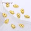9.4x6mm 18K Gold Plated Irregular Spacer Beads For Jewelry,Metal Separator Beads DIY Bracelets&Necklaces Making Accessories