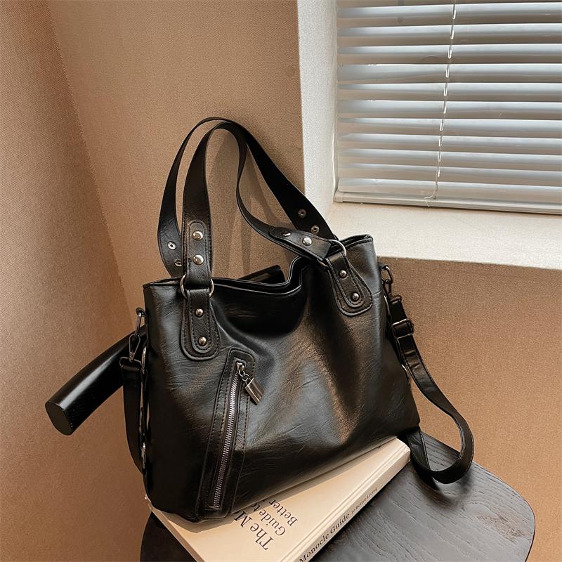 Geantă de mână minimalistă pentru femei cu capacitate mare, geantă de umăr la modă, geantă tote simplă și casual, potrivită pentru utilizarea zilnică și cumpărături