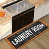 "LAUNDRY ROOM" Vintage Print Kitchen Mat, Non-Slip Washable Durable Runner Rug for Kitchen, Bathroom, Laundry Room Decor