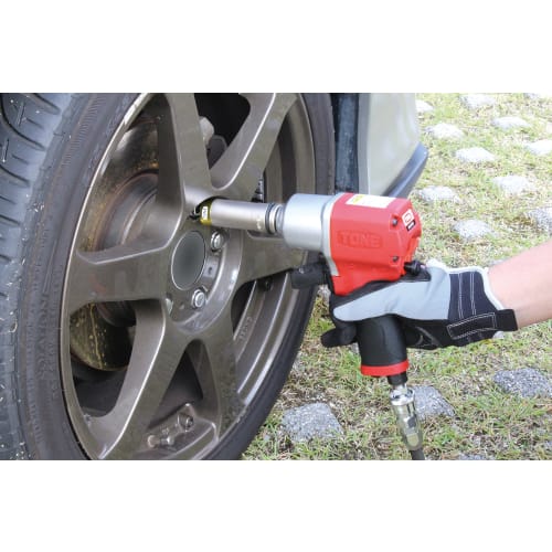 TONE Thin Foil Nut Socket for Impact with Protector 4AP-17N Drive Angle 12.7mm (1/2") Blue Width Across Flats 17mm