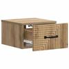 Table de chevet - MAISON EXCLUSIVE - Chêne artisanal - Bois d'ingénierie - Prise USB - 1 tiroir &amp; étagère
