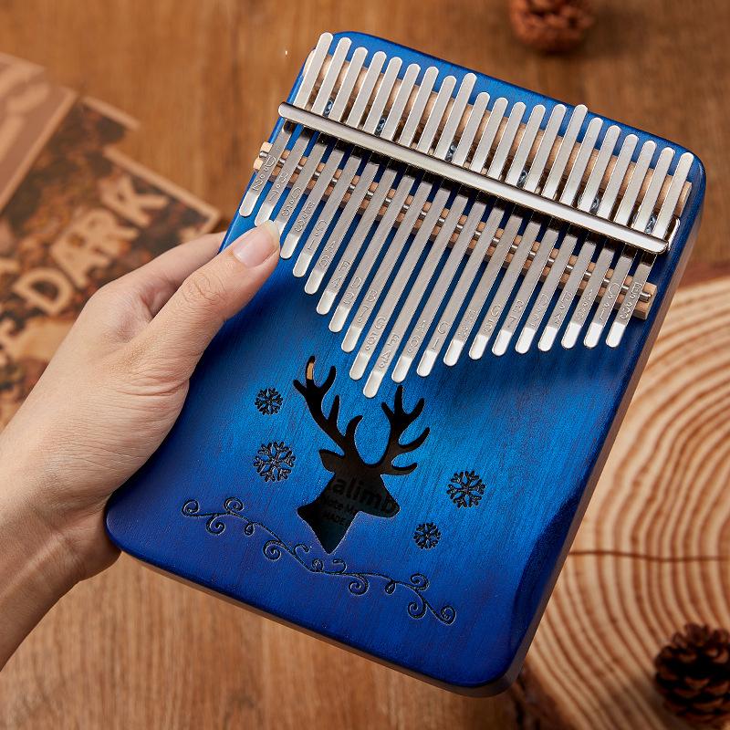 21 Key 17 key Mahogany Kalimba Thumb Piano Finger Piano for Beginner Mbira Gifts for Adults/Kids