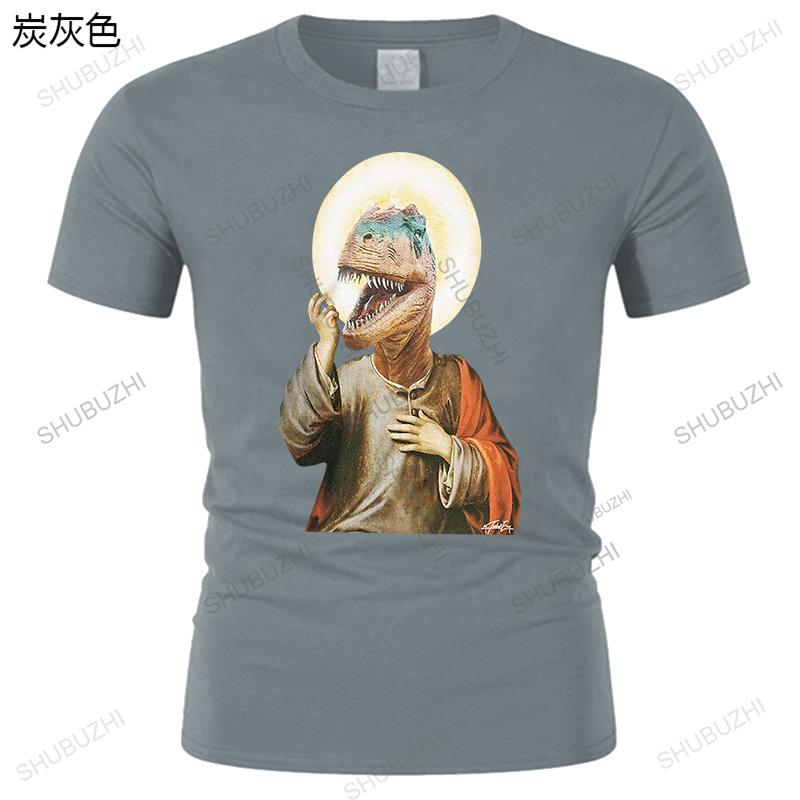 Mens Raptor Jesus Funny Cotton Vintage Tshirt Cartoon T Shirt Men Unisex New Fashion Tshirt Loose Size Top Funny