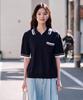 Stico Diems Contrast Tip Open Collar Knit Navy (Oversized)_Lktwb61Osn
